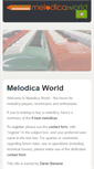 Mobile Screenshot of melodicaworld.com